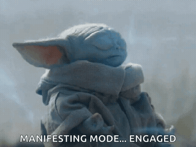 Baby Yoda Sitting With Eyes Closed GIF