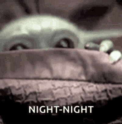 Baby Yoda Sleeping GIF