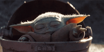 Baby Yoda Sleeping In Helmet GIF