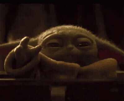 Baby Yoda Stuffed Animal GIF