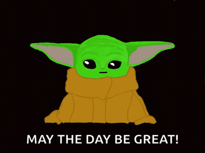 Baby Yoda With Heart And May The Day Be Great GIF