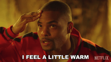 Babysitter John Checking His Temperature GIF