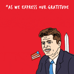 Back And To The Left JFK Animated Art GIF