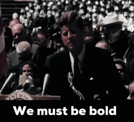 Back And To The Left JFK Iconic Speech GIF
