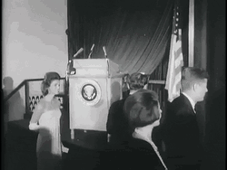 Back And To The Left JFK Walking Out GIF