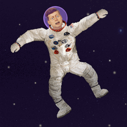 Back And To The Left Space Suit JFK GIF