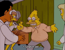 Back Off Old Man Holds Knife GIF