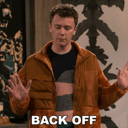 Back Off Says David Anders GIF