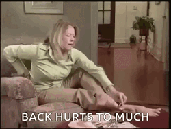 Back Pain Hurts Too Much GIF