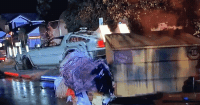 Back To The Future Dumpster Scene GIF