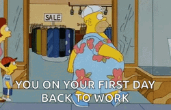 Back To Work King Size Homer Simpson GIF