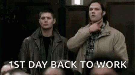 Back To Work Monday Winchester Brothers GIF