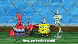 Back To Work SpongeBob Gang GIF