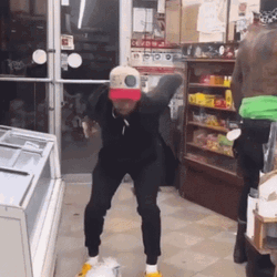 Backflip By The Store  GIF