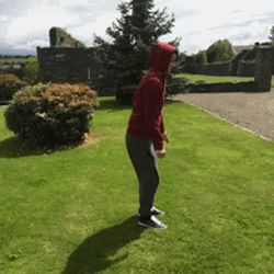 Backflip In The Grass GIF