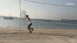 Backflip Loop By The Road GIF