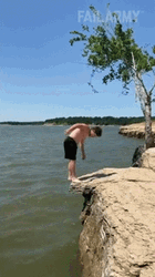 Backflip To The Ocean Fails GIF