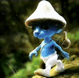 Background Transition Smurf Cat Meme GIF