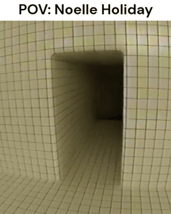 Backrooms Grid Walls Dark Tunnel GIF