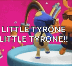 Backyardigans Little Tyrone Dancing With Friend GIF