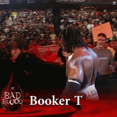 Bad Blood Booker T Wrestling Match Poster GIF