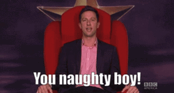 Bad Boy Andy Graham Norton Red Chair GIF