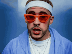  Bad Bunny Crazy Singing GIF