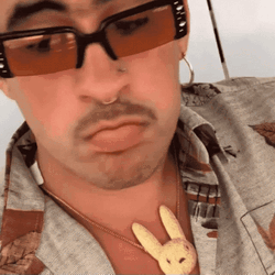  Bad Bunny No Way Pouting GIF