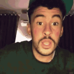 Bad Bunny Shocked Reaction GIF
