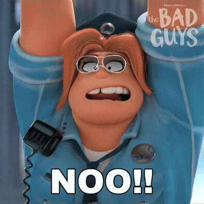 Bad Guys Poster Police Officer Arms Up GIF
