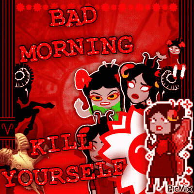 Bad Morning Kill Yourself Poster GIF