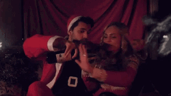 Bad Santa With A Chick GIF