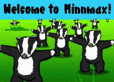 Badgers In Field With Welcome To Minnmax GIF