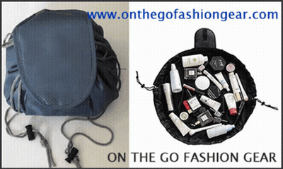 Bag And Cosmetics Bag With On The Go Fashion Gear GIF