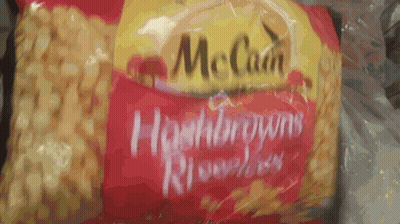 Bag Of McCain Hashbrowns Noodles GIF