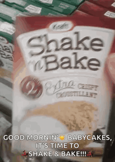 Bag Of Shake N Bake On Table GIF