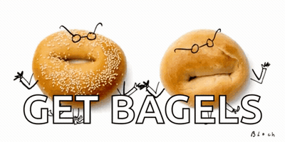 Bagel With Glasses And Bagel Without Glasses GIF