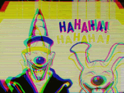 Bahahaha Laughing Dog And Clown GIF