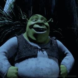 Bahahaha Shrek Crackling Up GIF