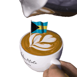 Bahamas Latte Art GIF