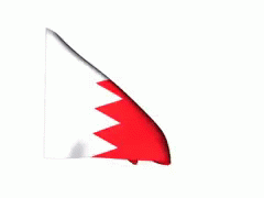 Bahrain Red And White Flag GIF