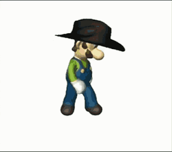 Bailando Dancing Luigi 3D GIF