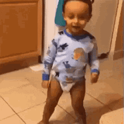 Bailando Dancing Small Boy In Diapers GIF