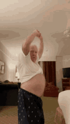 Bailando Old White Guy Hip Dancing GIF