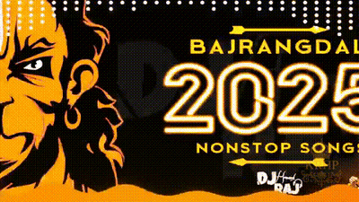 Bajrangdal 2025 Nonstop Songs Cartoon Poster