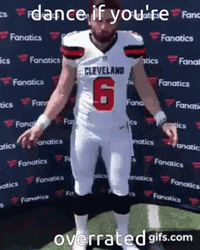 Baker Mayfield Cleveland Football Overrated Dance GIF