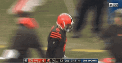 Baker Mayfield Cleveland Football Slap GIF