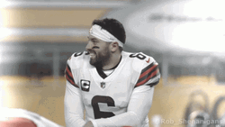 Baker Mayfield Cleveland Football Smile Slow Motion GIF