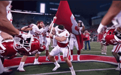 Baker Mayfield Cleveland Football Win Flag GIF