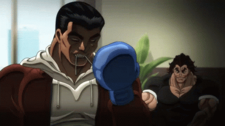 Baki Hanma Boxing Gloves GIF